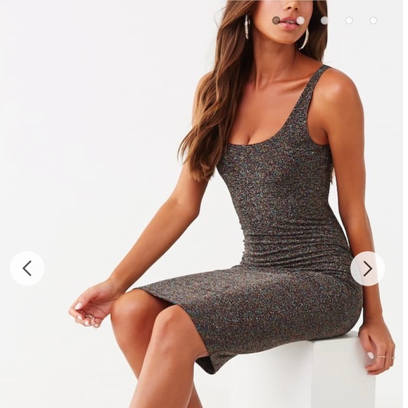 bodycon sparkly midi dress